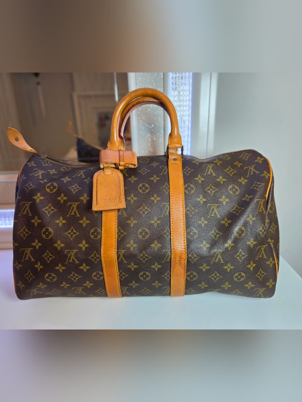Authentic Vintage Louis Vuitton Monogram Keepall 50 Travel Bag